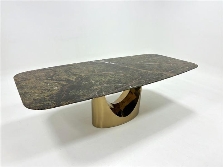 DEMILUNE BOAT DINING TABLE