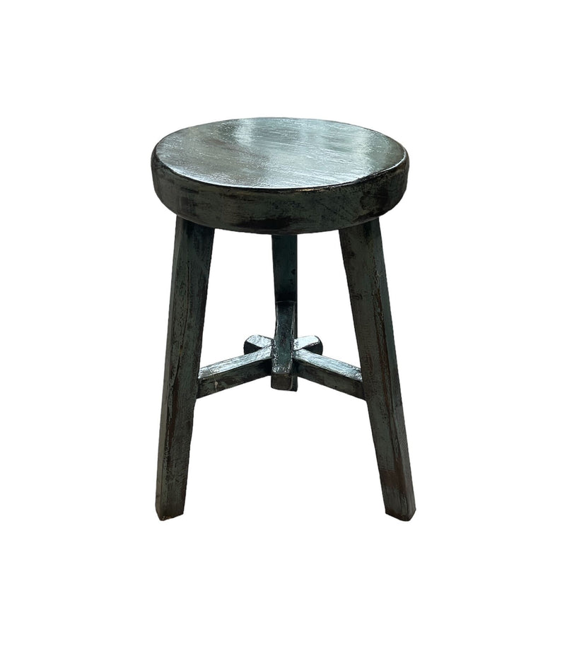 RUSTIC GRAY STOOL