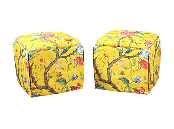 SKIRTED OTTOMAN