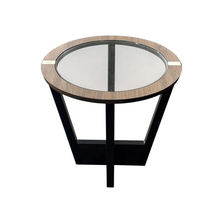 CORAL END TABLE / GLASS TOP