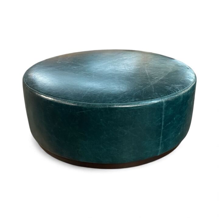 LEATHER OTTOMAN