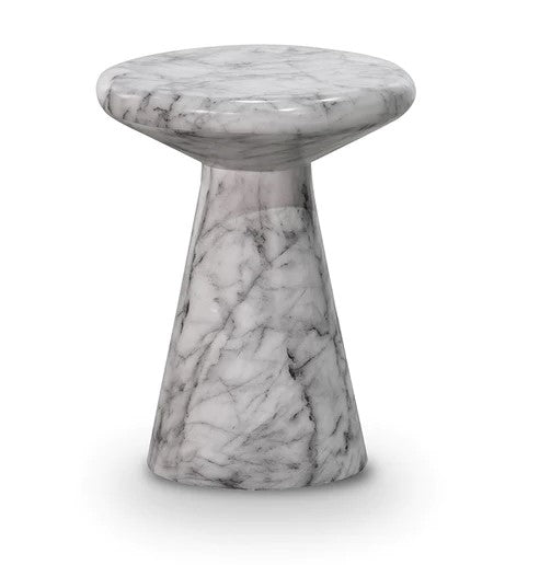WHITE BURI ACCENT TABLE