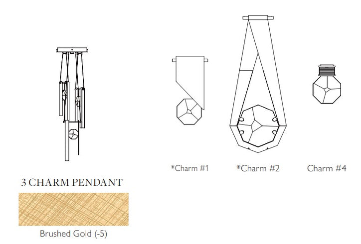 ARIA 3 ROUND DROP PENDANT