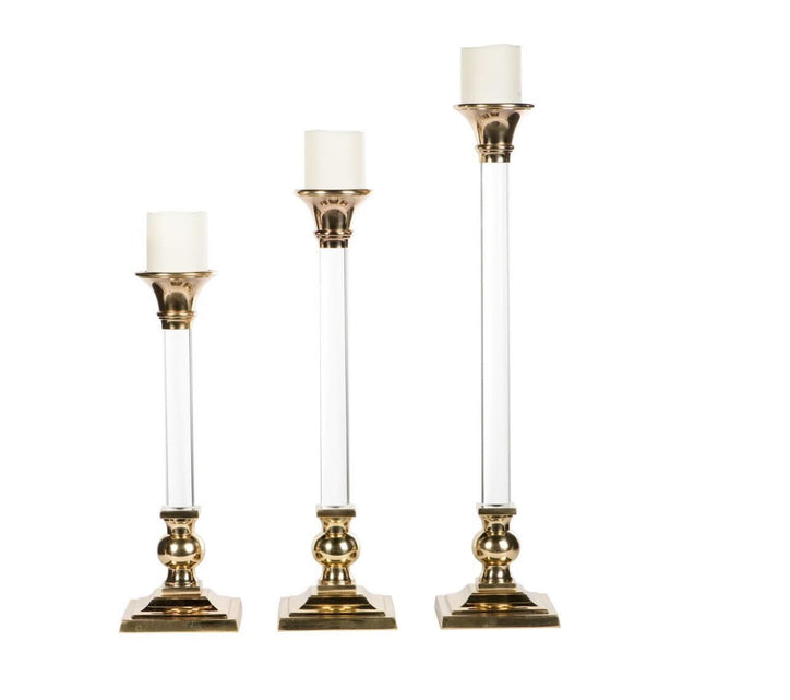 LUCITE CANDLE STICKS