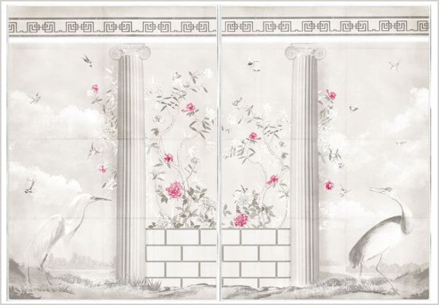 GRECO-ROMAN AVIARY DIPTYCH SET 2