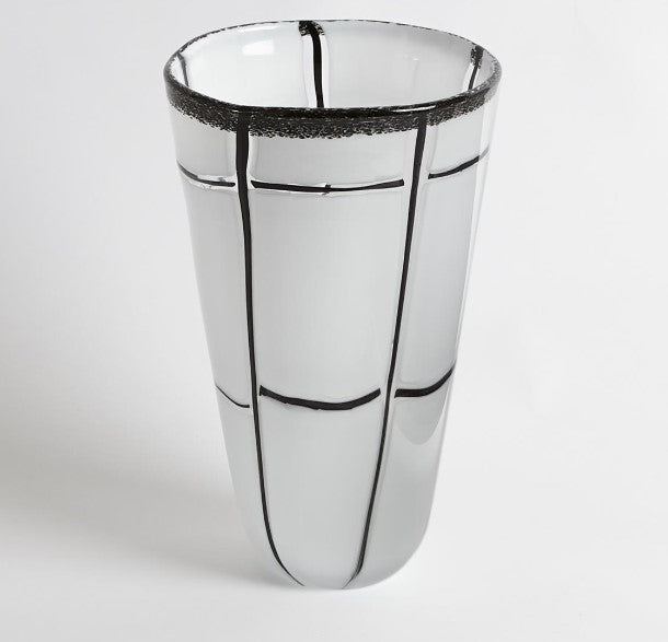 ABSTRACT SMALL GRID VASE