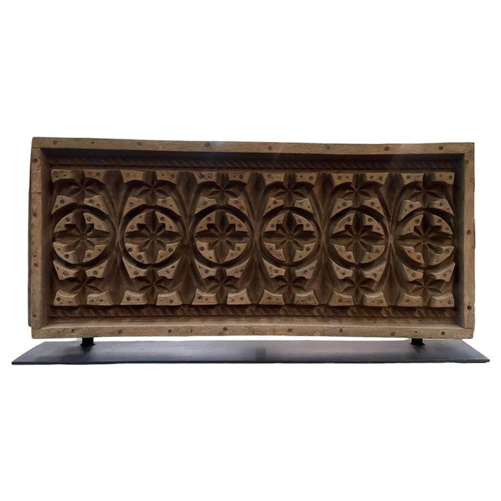 ANTIQUE PANEL MOLD ON STAND