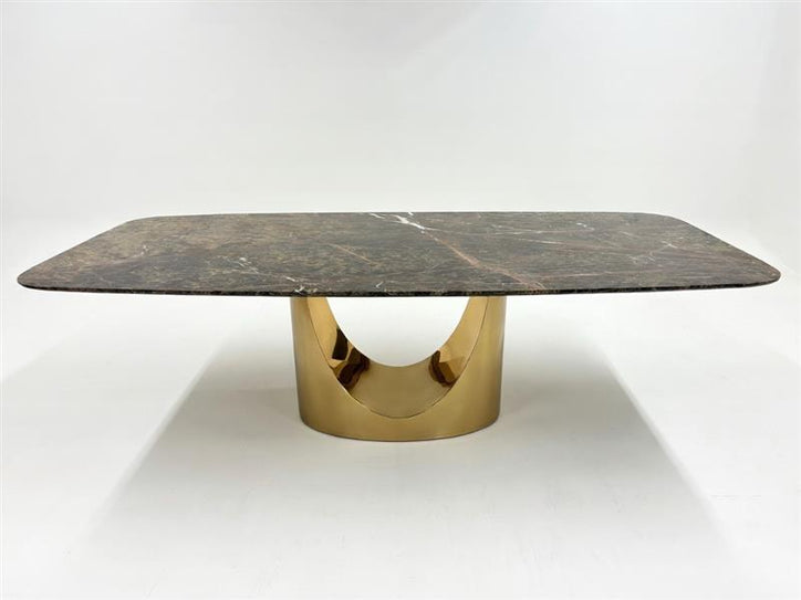 DEMILUNE BOAT DINING TABLE