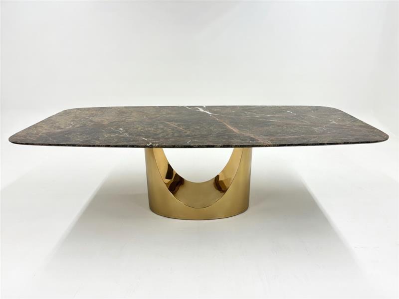 DEMILUNE BOAT DINING TABLE