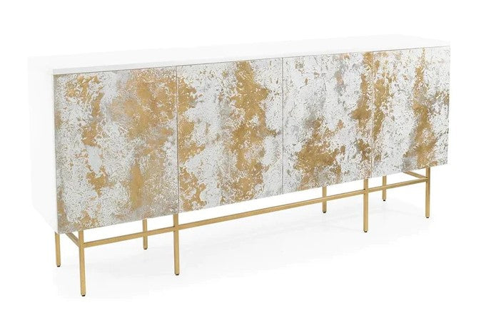 GILDED SNOW MOLTEN CREDENZA