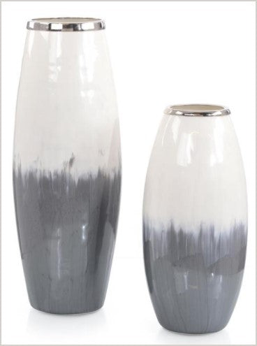 ENAMELED VASES (2)