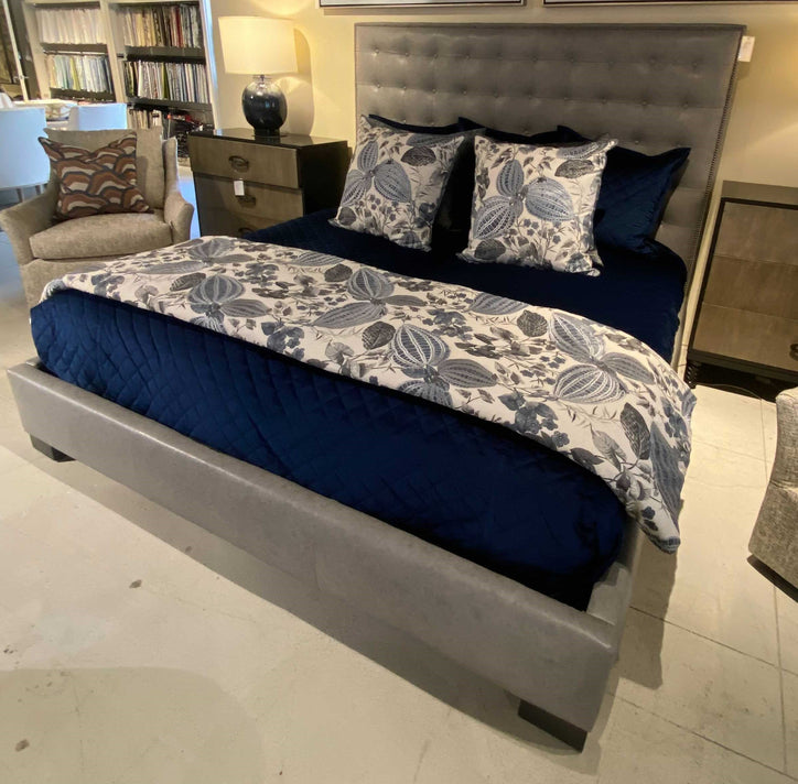 KING BED GREY