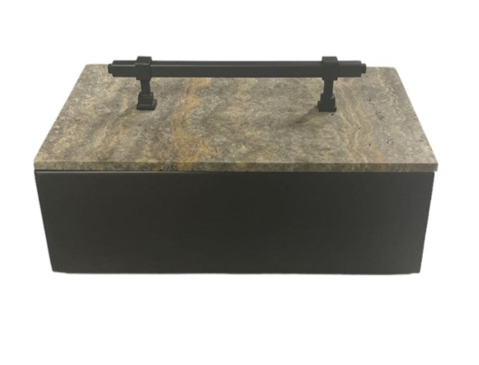 TRAVERTINE COFFER