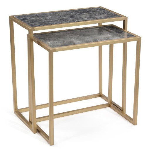 MARBLE NESTING TABLES (2)